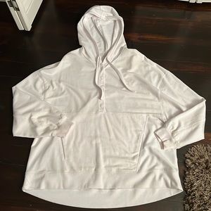 Z Supply Soft white hoodie with pockets size medium. Like new